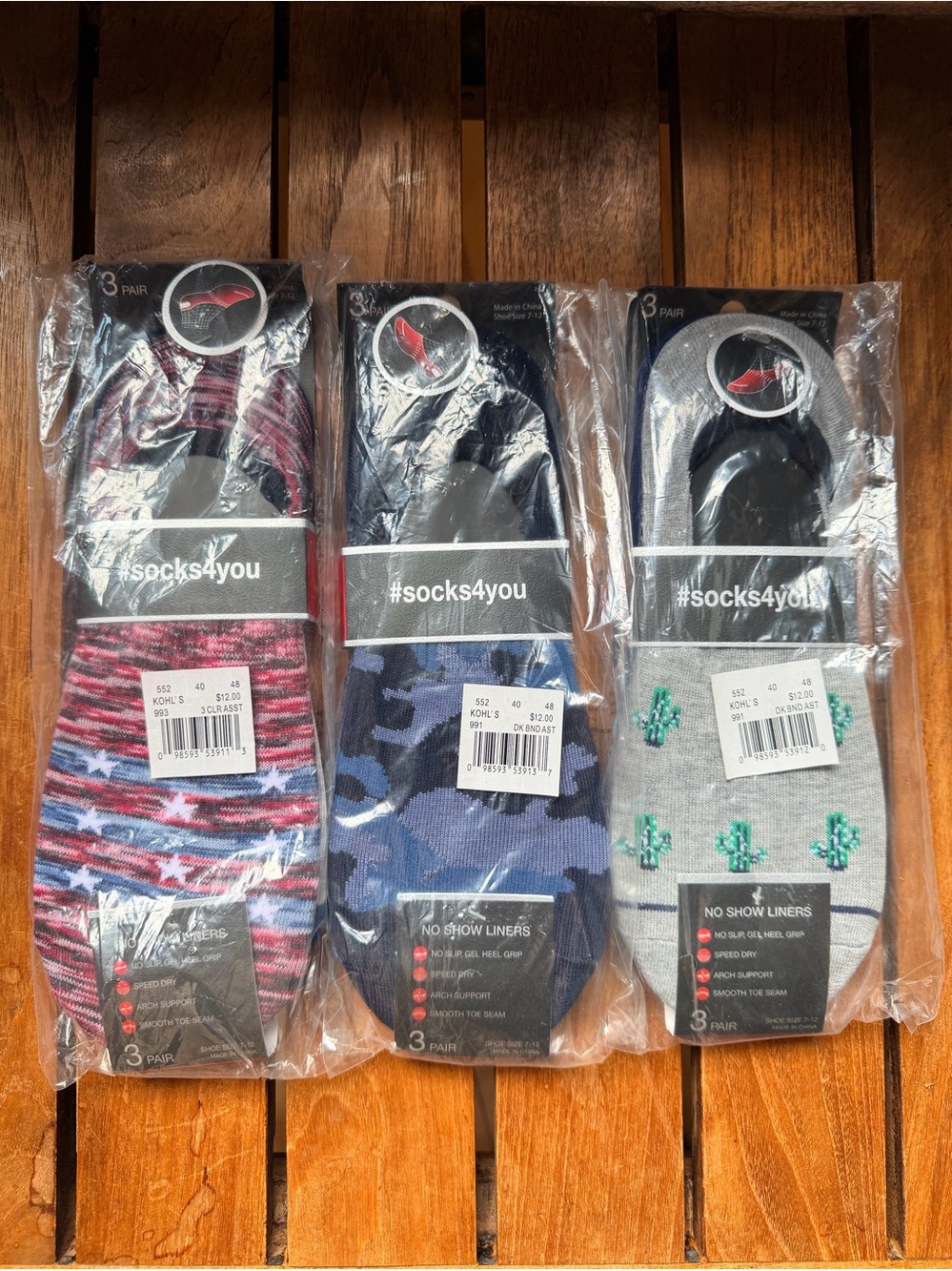 9 Pair No Show Socks NEW